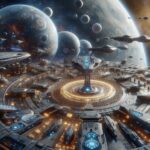 Fédération galactique des mondes fabriquée par l'IA